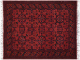 handmade Tribal Biljik Khal Mohammadi Red Blue Hand Knotted RECTANGLE 100% WOOL area rug 3x5